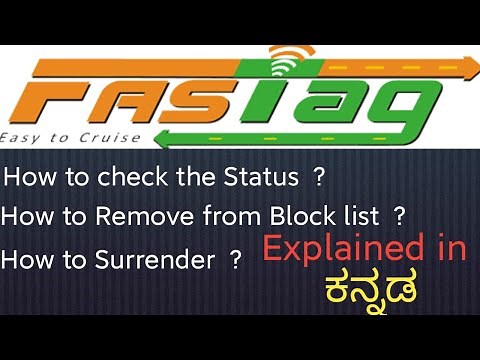 How to Check the Fastag Status and Remove from Block list and How to Surrender the Fastag..