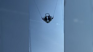 Asa Hutchinson rides Slingshot at Iowa State Fair