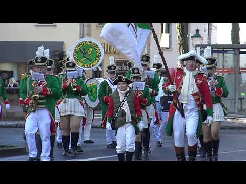 Foaset Fulda 2023: Die FKG mit dem Prinz von Fulda auf dem Umzug der Generalmobilmachung der Garden