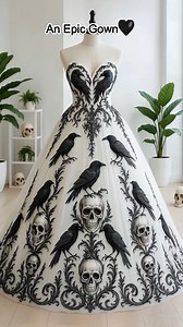 1M views · 27K reactions | If you could wear this to any event in history, real or fictional, where would you go? This gown deserves a truly epic setting. #dreamdress #fantasyfashion #Skull #skulls #SkullArt #SkullTattoo #SkullLove #SugarSkull #SkullDesign #SkullStyle #SkullFashion #SkullDecor | Love Skulls | Facebook