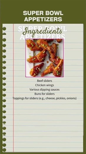 Super Bowl Appetizers