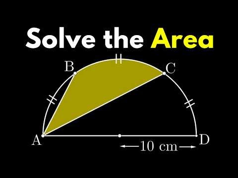 Find the area of the Curvilinear Triangle | Geometry Puzzle