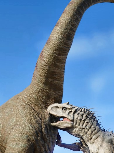 Indominus Rex Defeats Brachiosaurus in Jurassic World