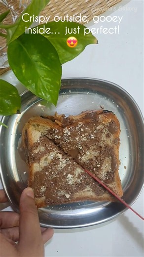 Quick Nutella Sandwich 😍🍫 | Easy 5-min recipe#quicksnack #chocolatelover #foodreels #instafood