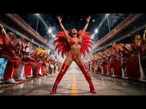 First Brazilian Carnival on Copacabana Beach 2026 – Stunning Afro-Latina Queens Dance Samba!
