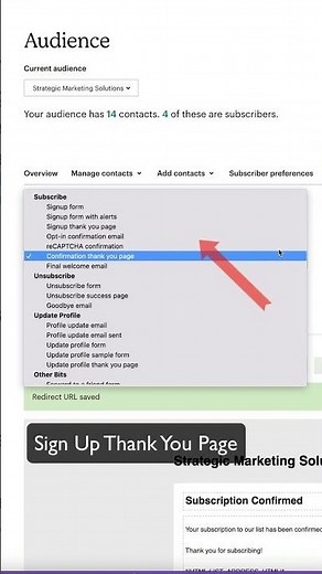 Redirect to a Custom Thank You Page in Mailchimp in Just a Few Steps