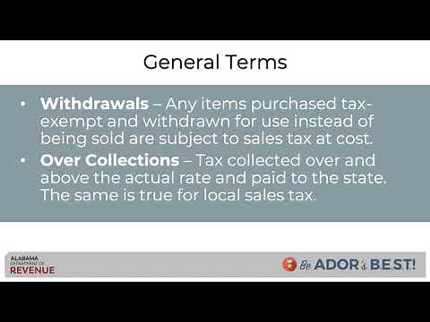 Sales and Use Tax: Tax Types Administered