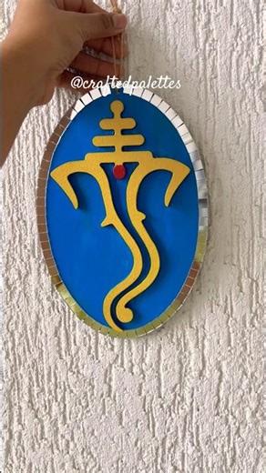 ✨Painting Ganesha on a 3d designed mdf board 🙏🏼🌺