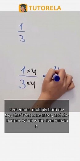 Multiply 1/3 by 4: Fraction Enlargement Explained #Math #SimpleFractions