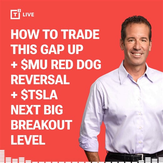 📺 HOW TO TRADE THIS GAP UP + $MU RED DOG REVERSAL + $TSLA NEXT BIG BREAKOUT LEVELIn this Short video, Scott breaks down how he approaches strong market gap-ups when $SPY and $QQQ are trading above the 21-day EMA and momentum remains intact. Instead of fighting the trend or trying to predict the top, Scott focuses on managing the process: trimming longs into strength, adding small hedges when appropriate, selling premium strategically, and continuing to stack gains day after day.He explains why 
