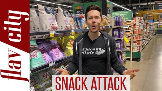 "The HEALTHIEST Snack Foods At The Grocery Store - Chips, Popcorn, & More"
