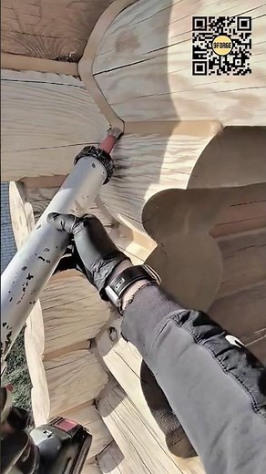 Sealing Log Cabin Joints with Professional Caulking #9forge