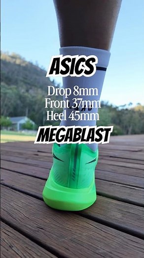 Brand New Asics megablast vital green/black colour #running #asics