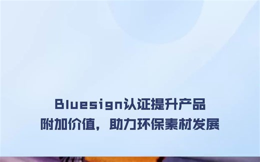 Bluesign标志认证企业可持续发展，提高竞争力并降低成本