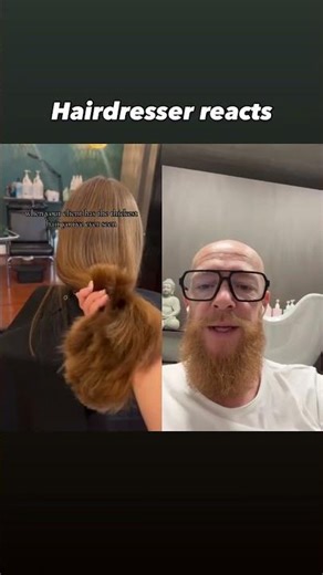 Half of her hair is shaved off....