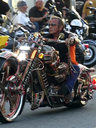 Gucci Chopper Motorcycle On Main Street At Daytona Bike Week 2026
