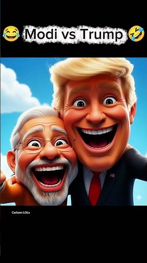 😂 MODI vs TRUMP HILARIOUS Debate! 🤣 #shorts #cartoon #funny