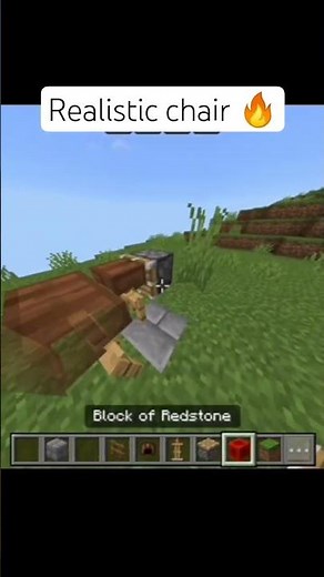 POV: I Built a Realistic Chair in Minecraft 😳🪑