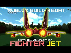| HOW TO BUILD | I made a new aggressive looking JET in Roblox Build a Boat! HawkesDad Originals!