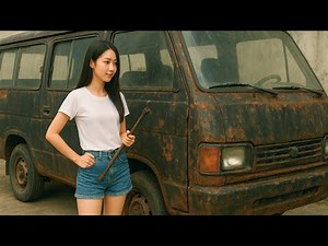 Unbelievable Van Renovation! Watch This Girl Turn Rust into Art” By @Hoa-Mechanical.