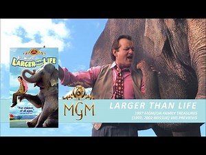 Opening to "Larger Than Life" 1997 MGM/UA Family Treasures (1999, 2002 Reissue) VHS [True HQ]*