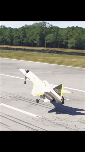 MSFS 2024 | BOOM XB-1 CROSSWIND LANDING | CAPE CANAVERAL | UPPER REAR LEFT SIDE VIEW | SHORTS | 4K