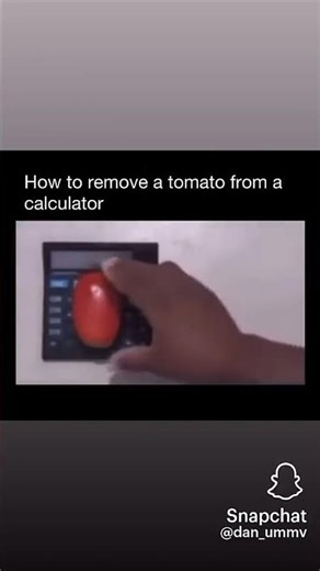 how to remove a tomato from a calculator tutorial