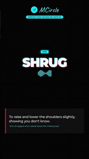 Learn English: What is Shrug? | Vocabulary Shorts