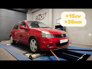 Renault Clio 2 1.5 DCI 65cv Reprogrammation Moteur @ 78cv Digiservices Paris 77 Dyno