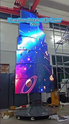 New Arrival- 6layers transformer rotate LED tower