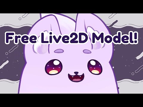 Free Live2D VTuber Ghost Puppy Model by Faf!