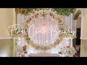 diy | tutorial full Floral Circle Backdrop