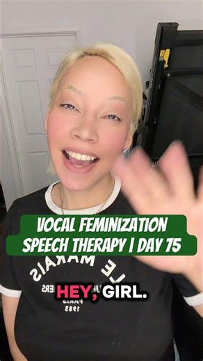 Vocal feminization speech therapy | Day 75 #transgender #lgbt