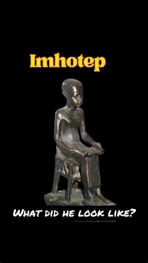 What did the great ancient Egyptian architect Imhotep look like? #ancientegypt