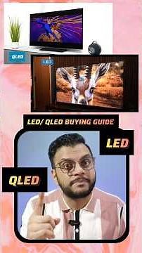 LED TV vs QLED TV 🖥️ | Quick Comparison in 1 Minute ⏱️