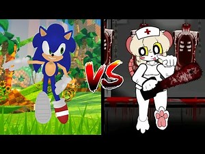 Lorna (Terrible Mouse) vs Sonic the Hedgehog (short fight) (Stick Nodes Battle Animation)