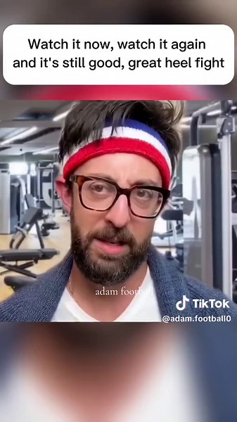 Watch it now, watch it again and it's still good, great heel fight #football #adam #adamrosefootball