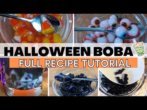 HALLOWEEN BOBA PEARLS | Tutorial!