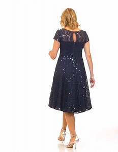 Watch S.L. Fashions Sequin Fit and Flare Dress  on Amazon Live