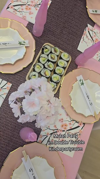 Mulan Party im @Doubletrouble Kinderpartyraum 🌸 #kinderpartyraum #doubletrouble #tiktok #kids #fyp #birthday