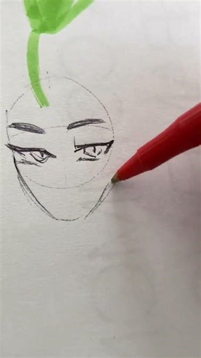 Captivating Anime Art: Dreadlock Doodles on a Plant Girl 🌿🎨 #Anime #Doodle #FYP