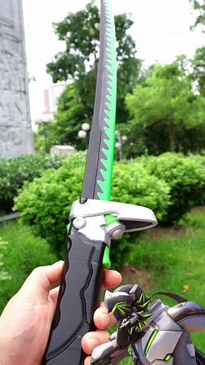 3D Printed Genji's katana from Overwatch #3dprinting #3dprinted #overwatch #genji #samurai