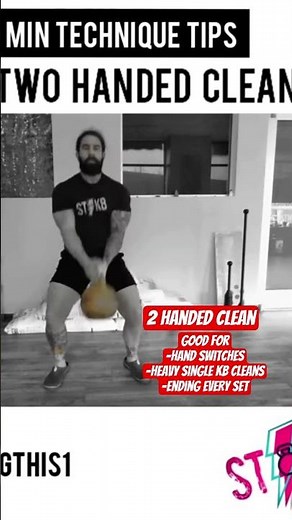 Two Handed Kettlebell Clean cues