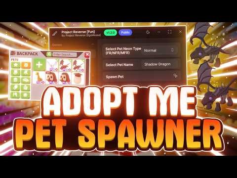 ⚡️ DARK SPAWNER ⚡️ NEW Adopt Me Pet Spawner Script | Spawn Any Pet Roblox