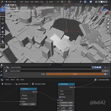 1.3M views · 38K reactions | Hiroshi Kanazawa continues to refine his Blender-powered explosion generator, demonstrating a newly added ability to create imposing craters. See more: https://80.lv/articles/spectacular-anime-style-3d-explosion-set-up-in-blender/ | 80 Level | Facebook