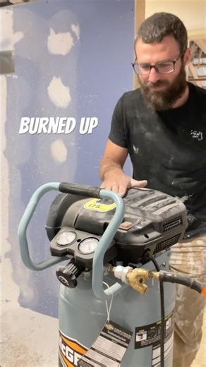 Death of a Harbor freight Compressor #shorts #construction