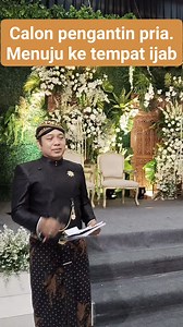 Calon pengantin pria di gandeng untuk menuju ke tempat ijab. #menujuketempatijab #calonpengantinpriadigandeng #sebelumijab #setelahminumair #setelahdikalungibunga #mcijab #mcviral #mcadatjawa #reel #fyp #jangkauanluas | Riy Anto Pranatacara