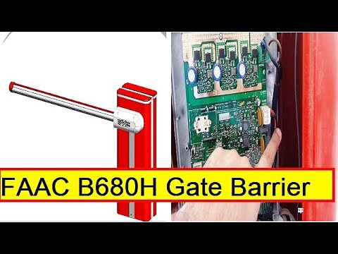 Part 1- FAAC gate barrier circuit board and function