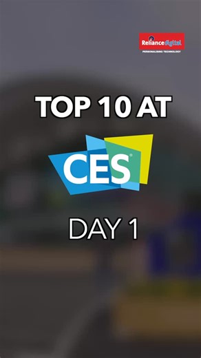 The 10 biggest tech flexes from CES 2026. From foldable screens to waterproof TVs and future-ready displays that are changing how we live and watch. Straight from #CES to you with #RelianceDigital. [CES2026, Reliance Digital, Top 10, Samsung Vacuum Cleaner, Meta Ray-ban, Smart Pillow, Samsung Galaxy Z TriFold, Smart Mirror, Rovar X3 Robot, Rubik’s Cube, AI refrigerator, Music Studio, TV] | Reliance Digital