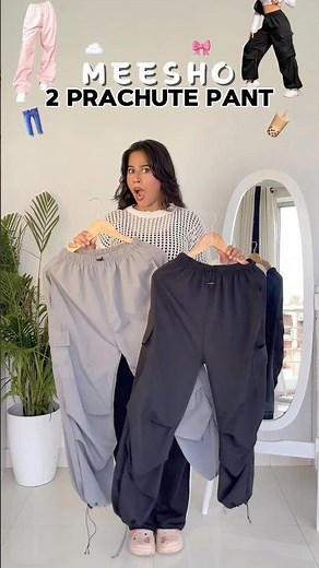2 Combo Parachute Pant from Meesho for just ₹419 🤯 #shorts #meeshohaul #meesho #youtubeshorts #fyp